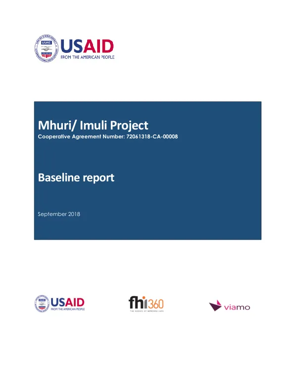 Baseline report: Mhuri/Imuli Project