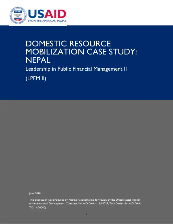 Domestic Resource Mobilization Case Study: Nepal