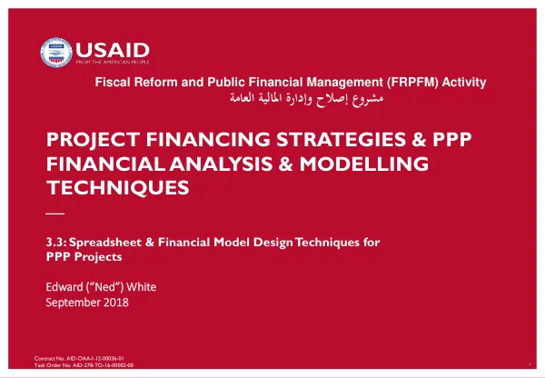Fiscal Reform and Public Financial Management (FRPFM) Activity