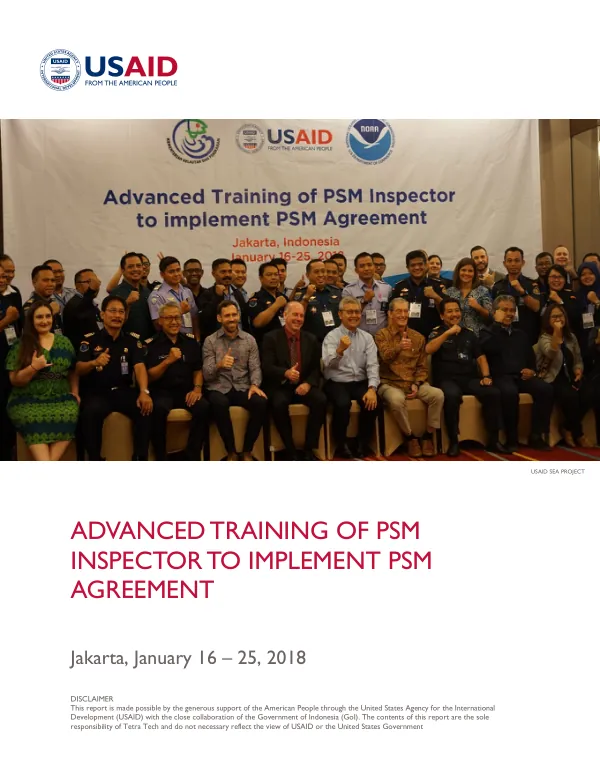 Advanced Training of PSM Inspector to Implement PSM Agreement