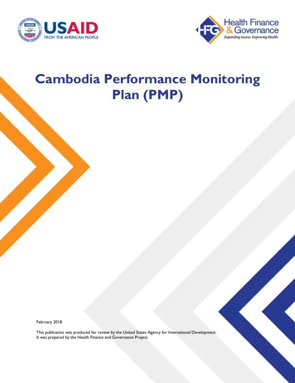 Cambodia Performance Monitoring Plan (PMP)