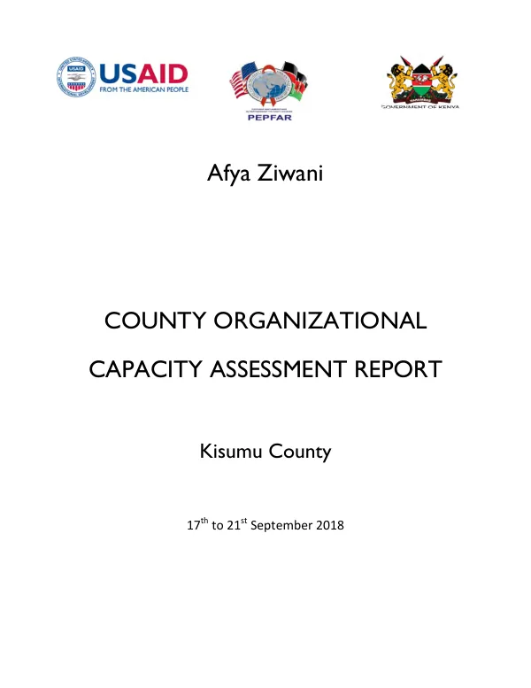County Organizational Capacity Assessment Report