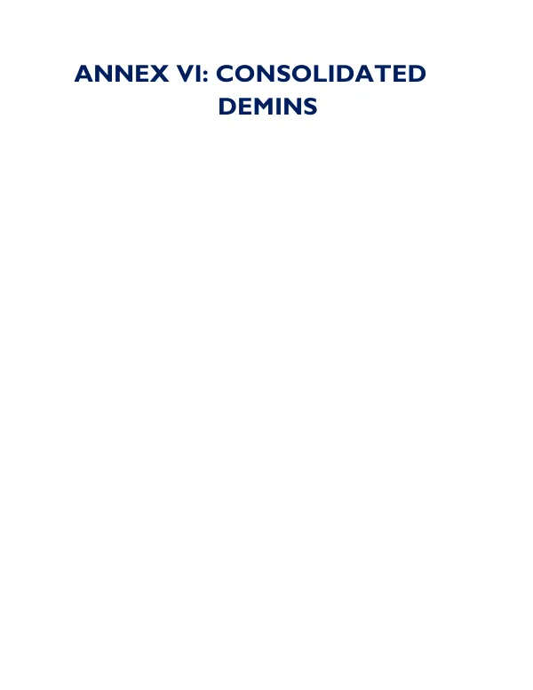 Consolidated Municipalities Performance Categories