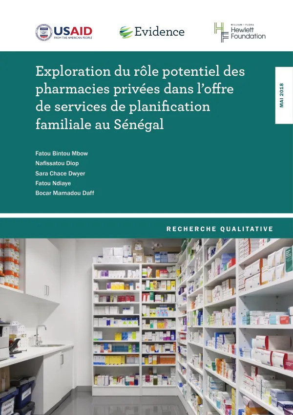 Exploration du rôle potentiel des pharmacies privées dans l’offre de services de planification familiale au Sénégal