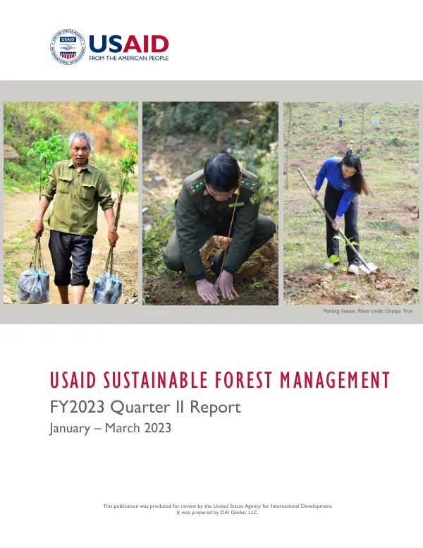 USAID SUSTAINABLE FOREST MANAGEMENT FY2023 QUARTER II Report