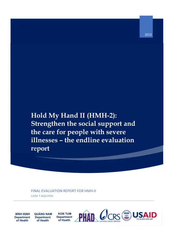 Final Evaluation Report for HMH-II: Strengthen the Social Support and Care for People with Severe Illnesses