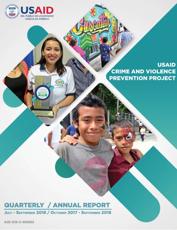 USAID: El Salvador Crime and Violence Prevention Project (CVPP) Quarterly Report