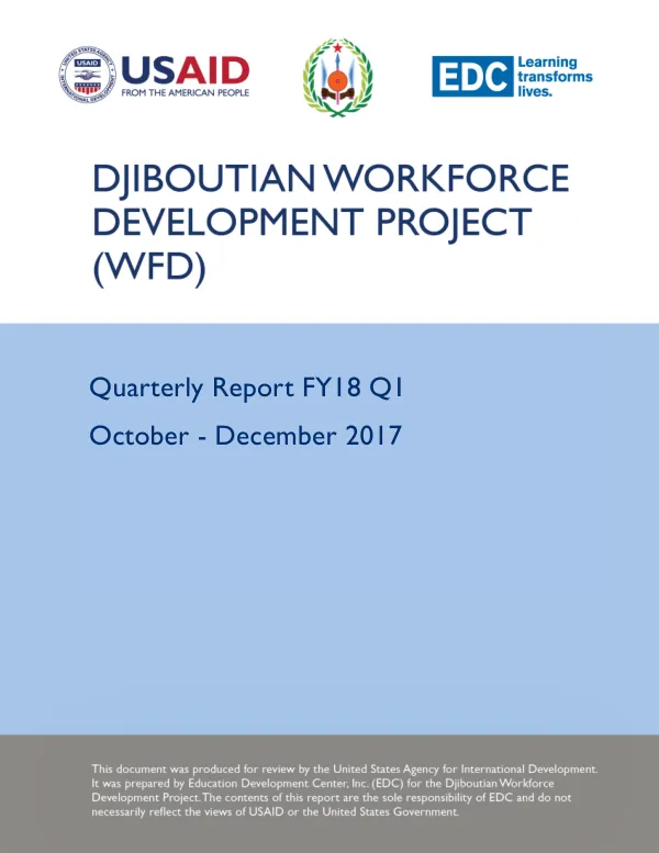 Quarterly Report FY18 Q1: October - December 2017