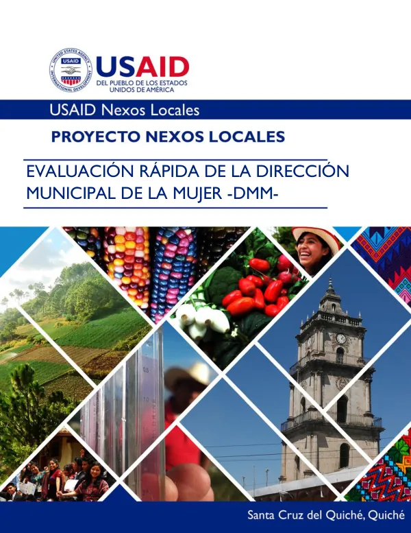 EVALUACIÓN RÁPIDA DE LA DIRECCIÓN MUNICIPAL DE LA MUJER -DMM-