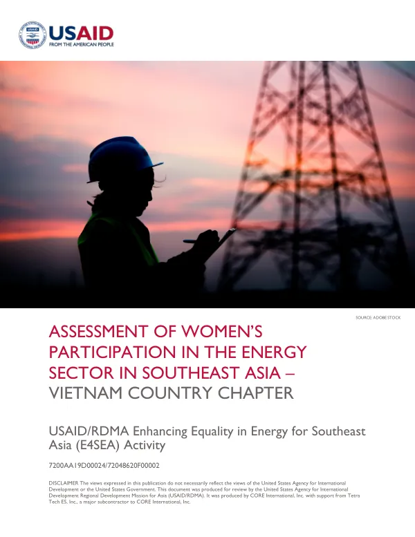Assessment of Women’s Participation in the Energy Sector in Southeast Asia – Vietnam Country Chapter