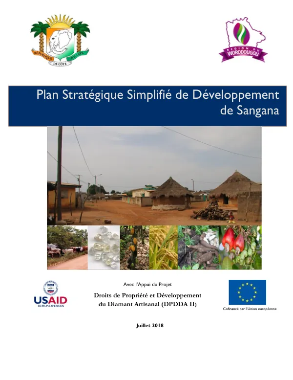Plan Stratégique Simplifié de Développement de Sangana