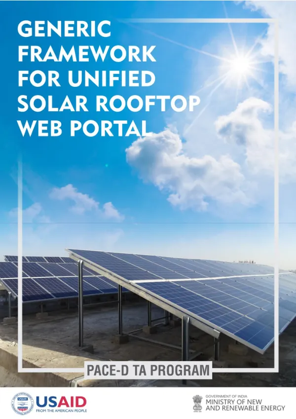 Partnership to Advance Clean Energy Deployment (PACE-D) Technical Report