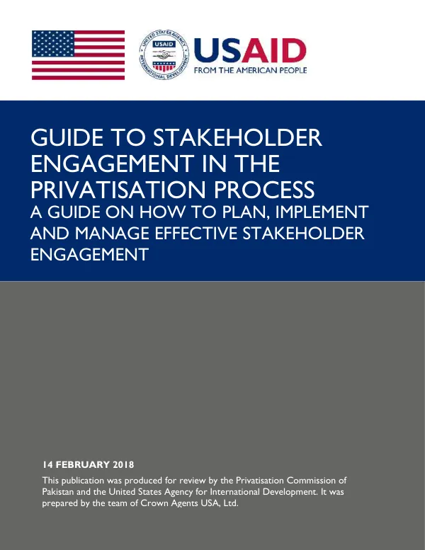 Guide to Stakeholder Engagement in the Privatisation Process