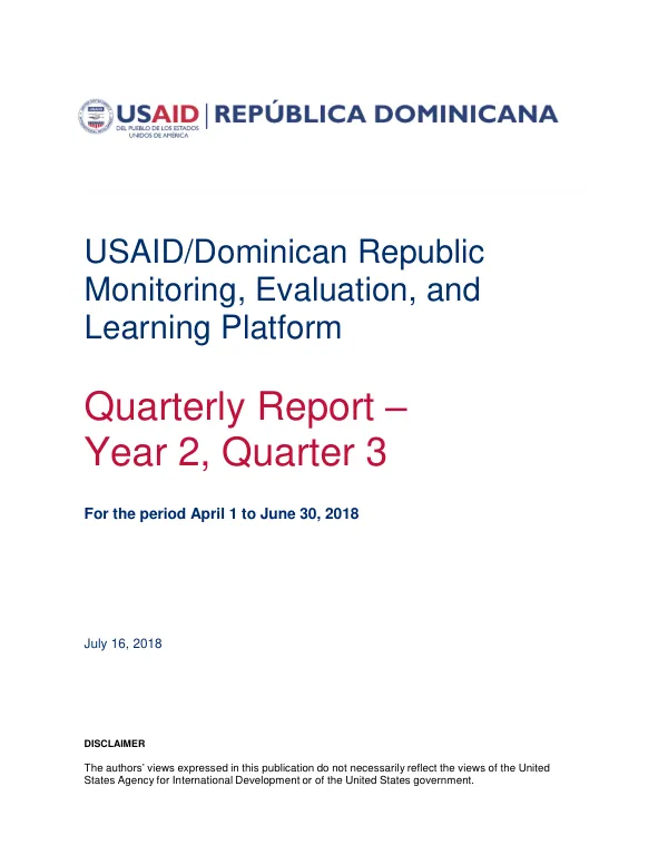 Quarterly Report Year 2, Quarter 3
