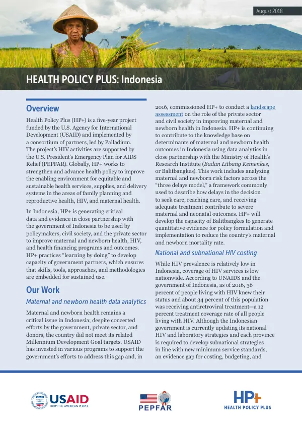 Health Policy Plus: Indonesia