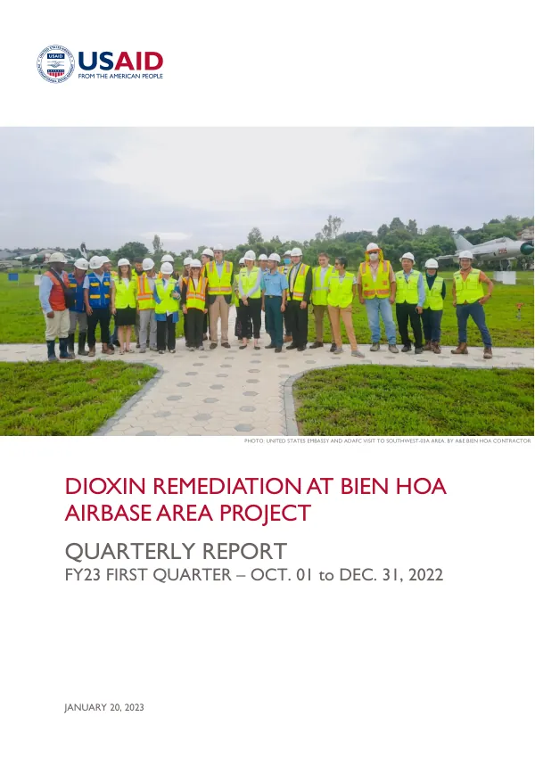 Dioxin Remediation at Bien Hoa Airbase Area Project Quarterly Report (FY23 OCT. 01 TO DEC. 31, 2022)