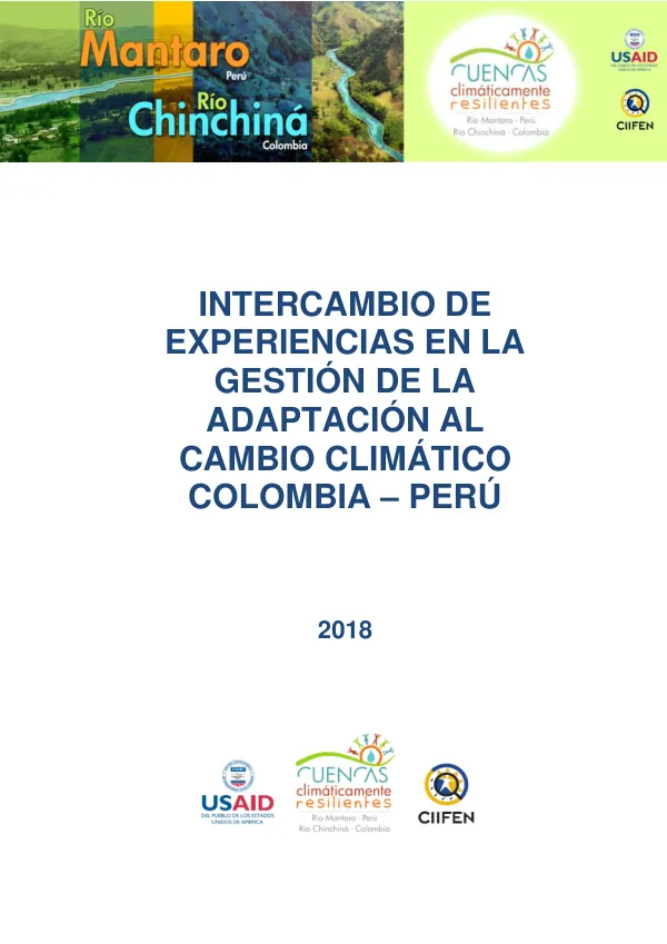 Cuencas Climáticamente Resilientes: Chinchiná, Colombia y Mantaro, Perú
