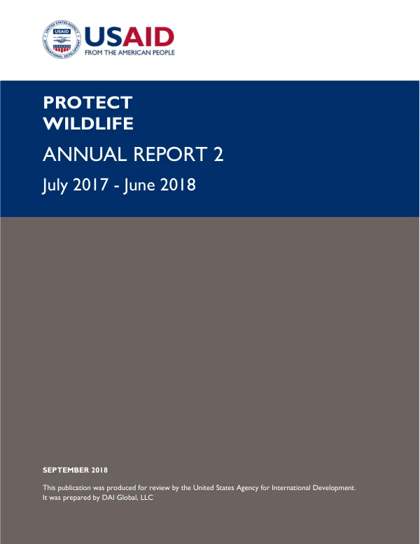 Protect Wildlife Activity Work Plan for Year 1 and Protect Wildlife Annual Report 2