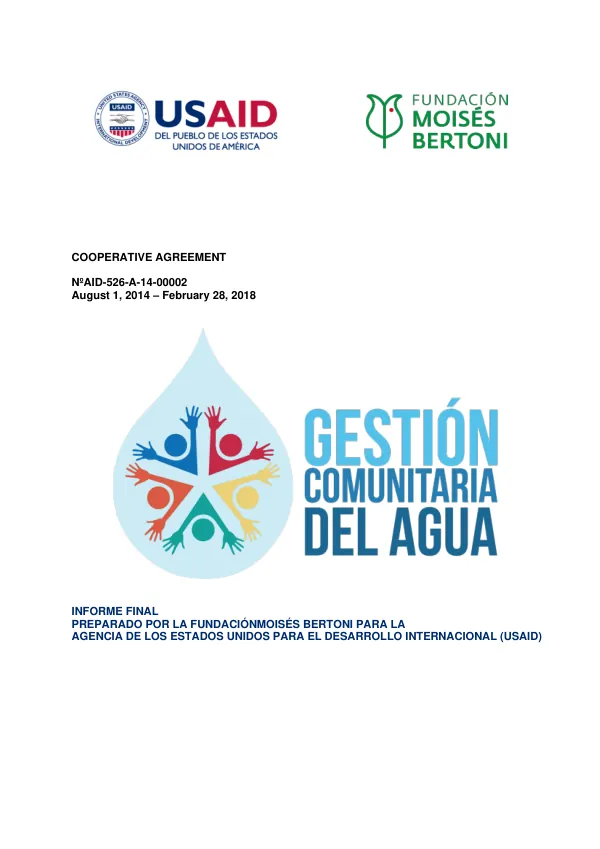 Final Report: Gestión Comunitaria del Agua