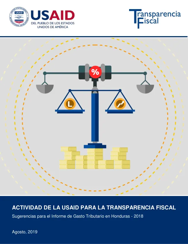 Sugerencias para el Informe de Gasto Tributario en Honduras - 2018