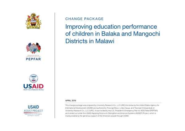 Improving education performance of children in Balaka and Mangochi Districts in Malawi