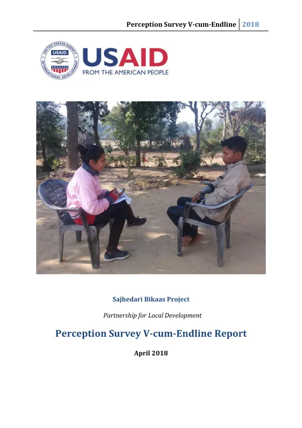 Perception Survey V-cum-Endline 2018