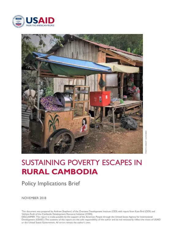Sustaining Poverty Escapes in Rural Cambodia