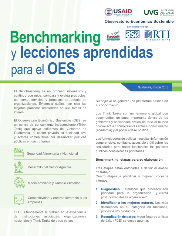 Benchmarking y lecciones aprendidas para el OES