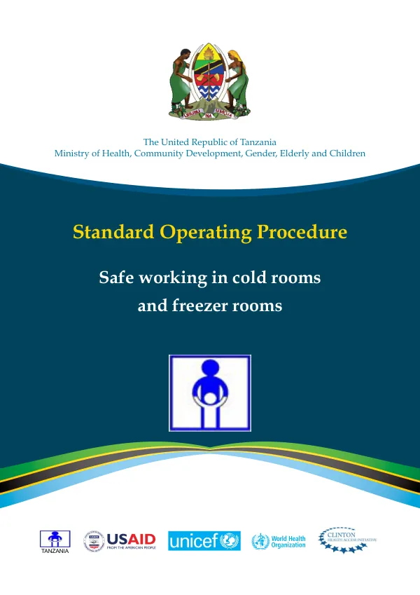 Safe working in cold rooms and freezer rooms