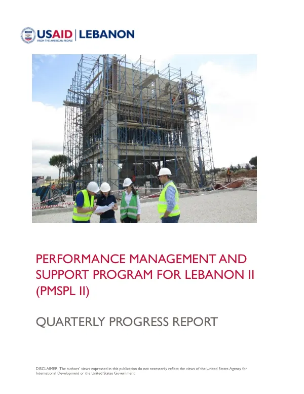 Quarterly Progress Report PMSLP II: Q3 SY18