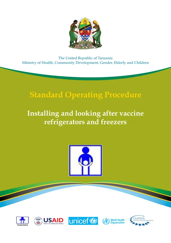 Installing and looking after vaccine refrigerators and freezers