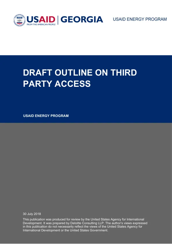 Draft Outline on Third Party Access