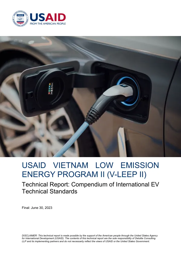 USAID V-LEEP II Technical Report: Compendium of International EV Technical Standards