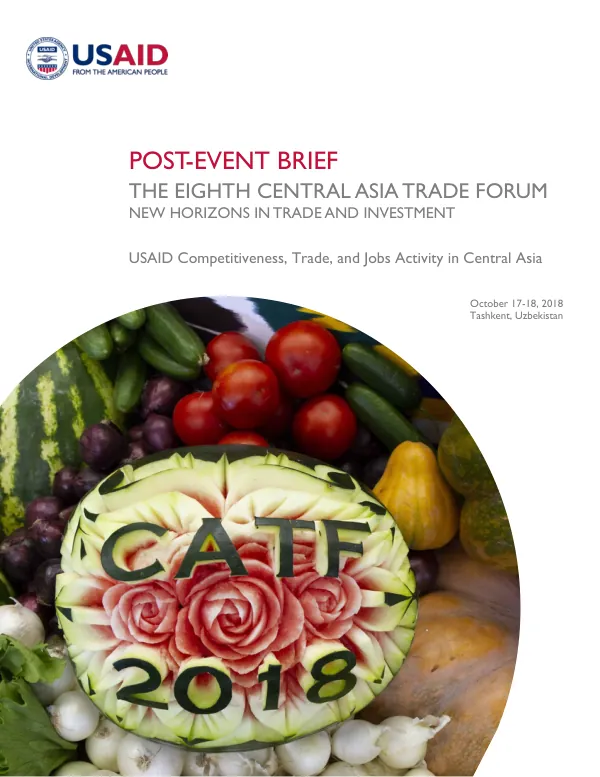 The Eighth Central Asia Trade Forum: New Horizons in Trade and Investment