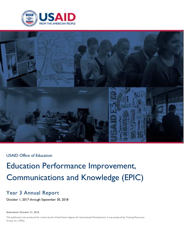 USAID EPIC Year 3 Annual Report 2018