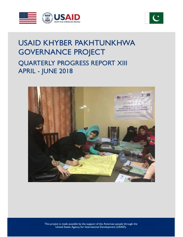 Quarterly Progress Report XIII, April - June 2018