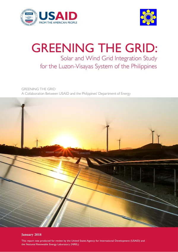GREENING THE GRID: Solar and Wind Grid Integration Study for the Luzon-Visayas System of the Philippines