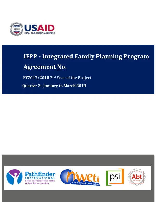 Final Report: IFPP - Integrated Family Planning Program FY2017/2018 2nd Year of the Project