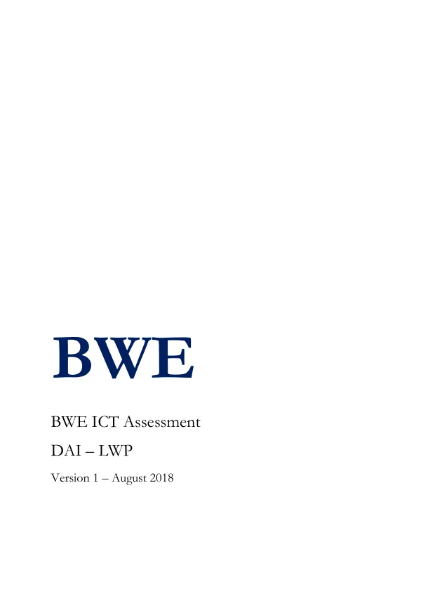 BWE ICT Assessment