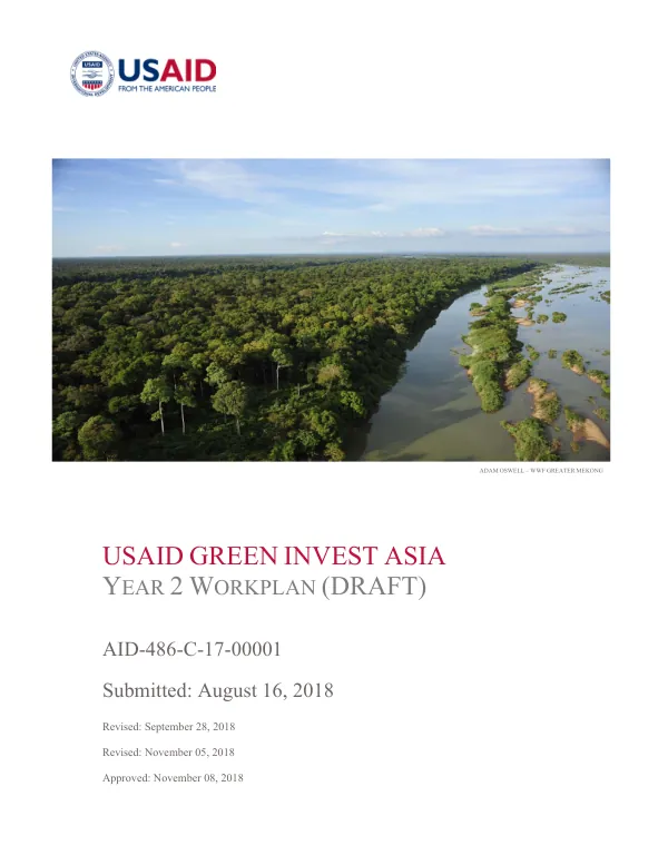 USAID Green Invest Asia Year 2 Workplan