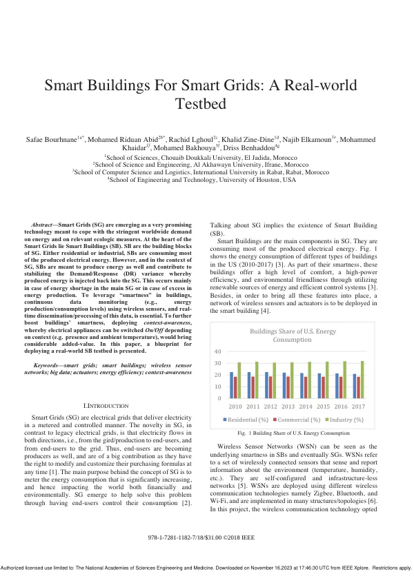 Smart Buildings For Smart Grids: A Real-world Testbed