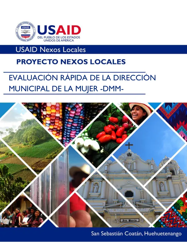 EVALUACIÓN RÁPIDA DE LA DIRECCIÓN MUNICIPAL DE LA MUJER -DMM-