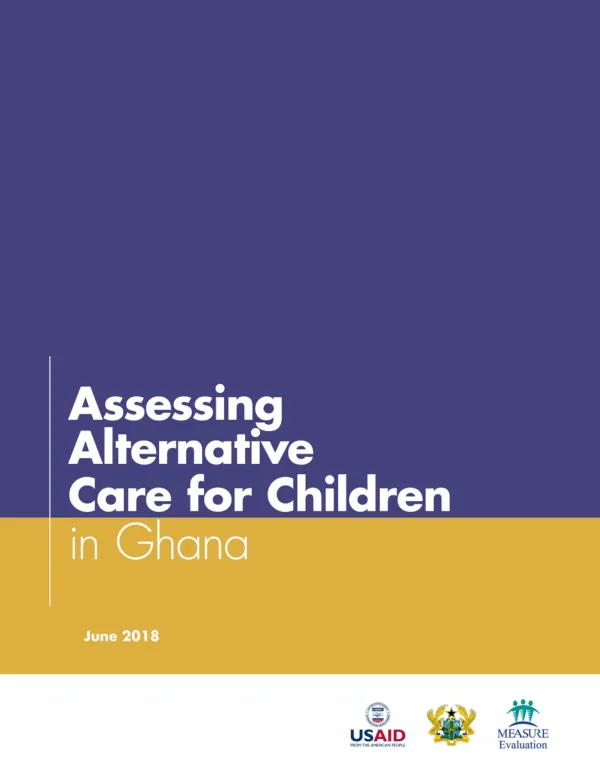 Assessing Alternative Care for Children in Ghana