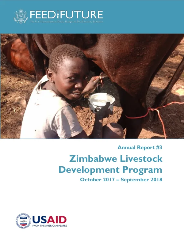 Annual Report #3: Feed the Future Zimbabwe Livestock Development Program