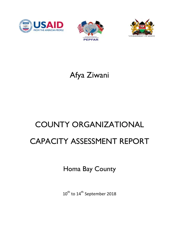 County Organizational Capacity Assessment Report