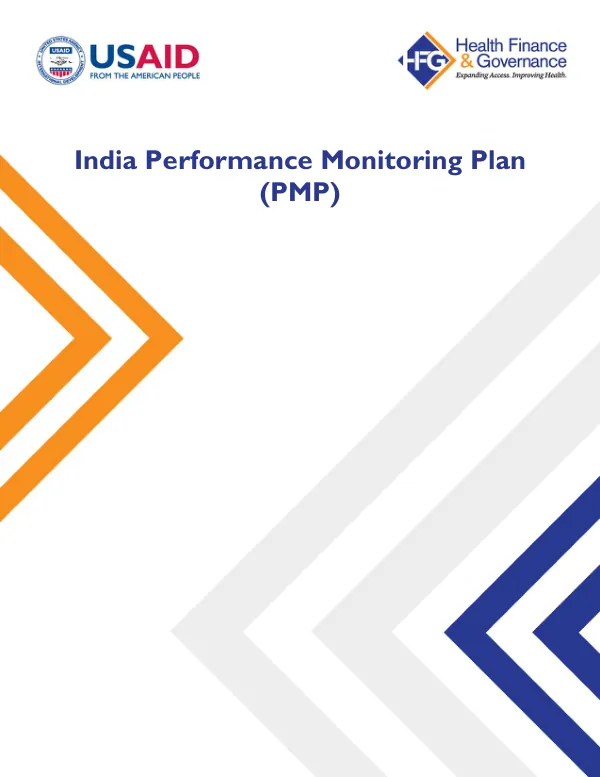 India Performance Monitoring Plan (PMP)