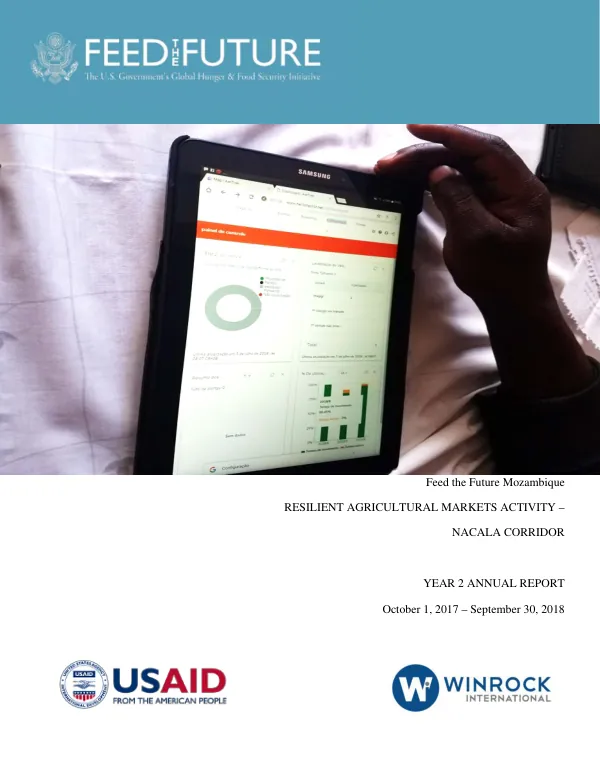 Feed the Future Mozambique Resilient Agricultural Markets Activity – Nacala Corridor Year 2 Annual Report