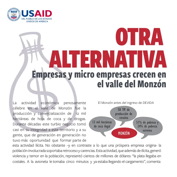 Empresas y micro empresas crecen en el valle del Monzón