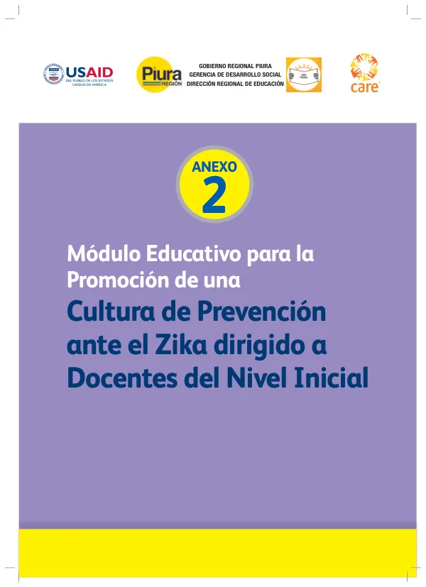 Módulo Educativo para la Promoción de una Cultura de Prevención ante el Zika dirigido a Docentes del Nivel Inicial