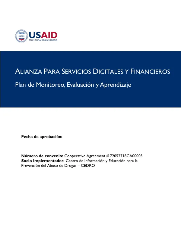 Alianza para Servicios Digitales y Financieros – Plan MEL